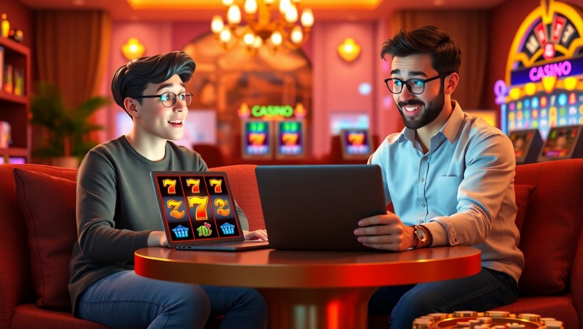 игрок изучает стратегии игры в онлайн слоты
