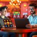 игрок изучает стратегии игры в онлайн слоты